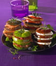 Milleufeuille de tomate � la mozzarella di buffala