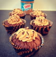 Cupcakes brownies-cacahu�tes