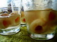 Litchis en gel�e de roses