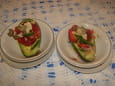 Avocat farci aux fraises 