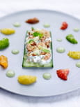 Tomates et concombres en jardin d��t�