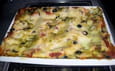 Lasagne bolognaise au pesto et mozarella