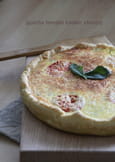 Quiche tomate ch�vre et basilic