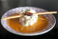 Ile flottante sur coulis espagnol - Espuma d ail