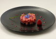Tartare de saumon aux framboises
