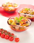 Salade de Farfalle Tricolore Barilla au poulpe, sauce aux poivrons