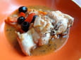 Lapin � la cr�me de poivrons rouges