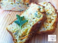 Cake courgettes, carottes, menthe fra�che 
