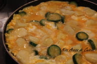 Tortilla aux courgettes : Etape 1