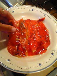 Salade de poivrons grillés : Etape 3