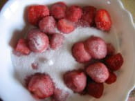Confiture de fraises : Etape 1