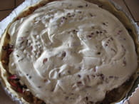 Tarte à l’oignon, fromage blanc et lardons : Etape 5