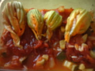 Fleurs de courgettes farcies : Etape 5