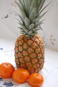 Crumble à l'ananas et clémentines : Etape 1