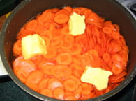 Carottes à la crème : Etape 2