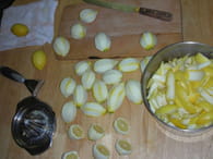 Confiture de citron : Etape 1