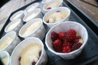 Muffins aux framboises du jardin, parfum de pandan : Etape 3