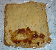 Toasts roulés foie gras et figues : Etape 1