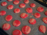 Macarons fleurs ou marbrés : Etape 4