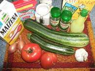 Courgettes à la provençale : Etape 1