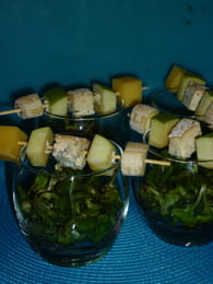 Brochette de fromage au pomme : Etape 2