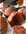 Muffins chocolat-pralin� au caramel au beurre sal�