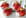 Bouch�es de Fourme d Ambert et salade de fraises