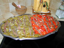 Lamelles de poivrons