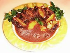 Magret de canard � l ananas