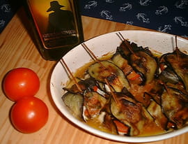 Pannequet d aubergines, tomates et mozzarella
