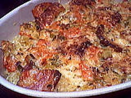 Gratin de p�tes au poulet