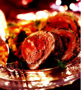 Agneau en cro�te d herbe aux �pices