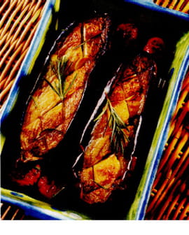 Aubergines � la coque
