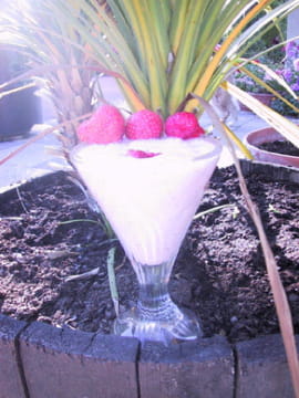Milk-shake aux fraises