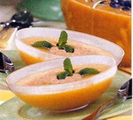 Entr�e fra�che au melon