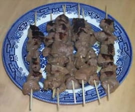 Brochettes de veau � la cannelle