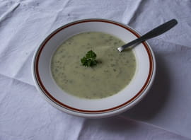 Velout� de courgettes au boursin