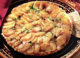 Tarte normande au camembert