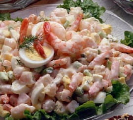 Salade de crevettes