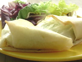 Bricks au fromage et aux �pinards