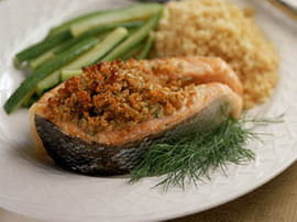 Saumon en cro�te d herbes