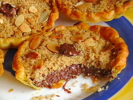 Tartelettes crumble au Nutella