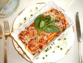 Cr�pes au fromage et � la tomate