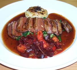 Magrets de canard � la sauce airelle