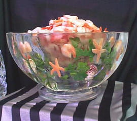 Cocktail de crevettes aux oeufs mollets