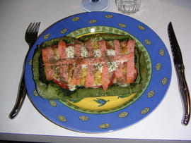 Petite pizza en vert et rose