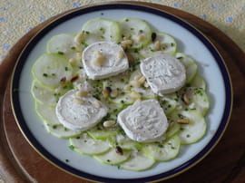 Carpaccio de courgettes