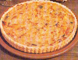 Tarte au poireaux-ch�vre