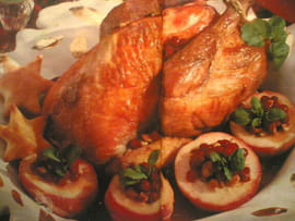 Pintade aux noisettes et au pommeau