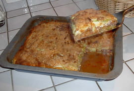 Gratin de courgettes � la bolognaise